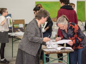 Elke Pietsch, Kuratorin und Annemarie Bauer-Kiess, LMN Leipzig e.V.